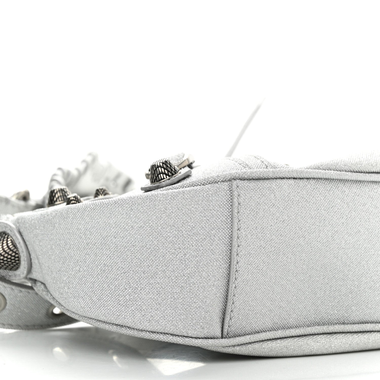 Balenciaga Sparkling Fabric Le Cagole Shoulder Bag XS Silver 9 of 10