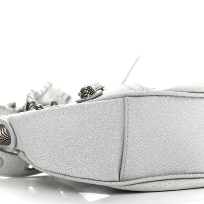 Balenciaga Sparkling Fabric Le Cagole Shoulder Bag XS Silver 9 of 10