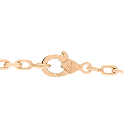 Van Cleef & Arpels 18K Yellow Gold Rock Crystal 20 Motifs Vintage Alhambra Necklace 4 of 7