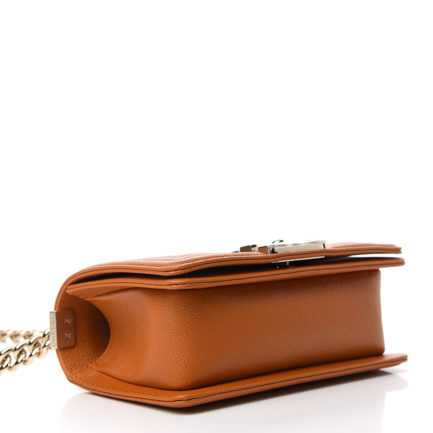 Chanel Caviar Quilted Small Boy Flap Light Brown 4 of 11