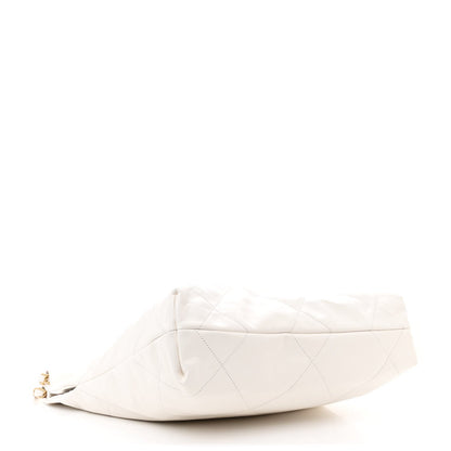 Chanel Shiny Calfskin Quilted Small 22 White 5 of 7