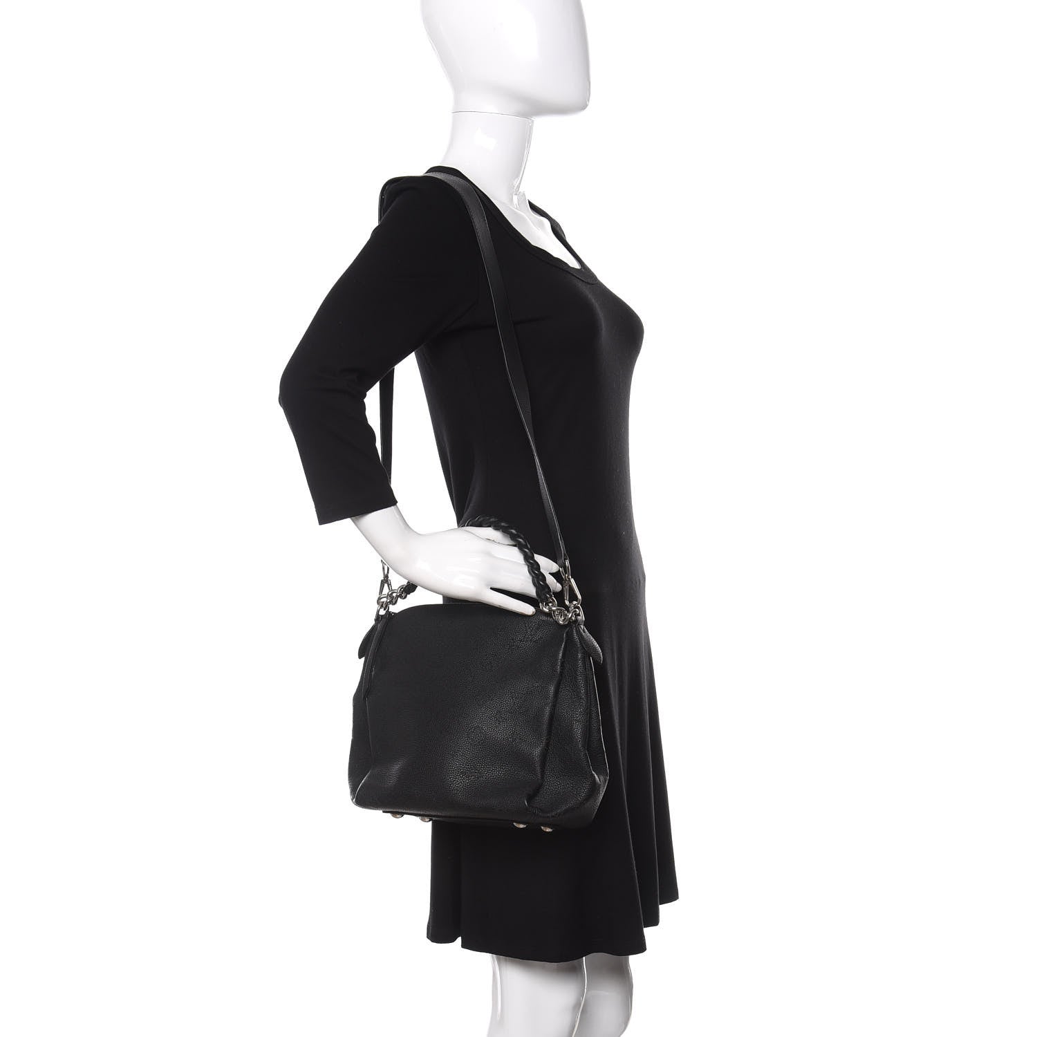 Louis Vuitton Mahina Babylone Chain BB Black 2 of 15