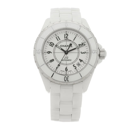 Chanel Stainless Steel Ceramic 38mm J12 Automatic Watch White 1 of 5