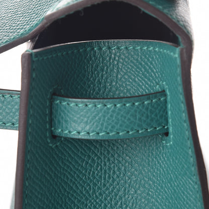 Hermes Epsom Kelly Pochette Clutch Malachite 17 of 24