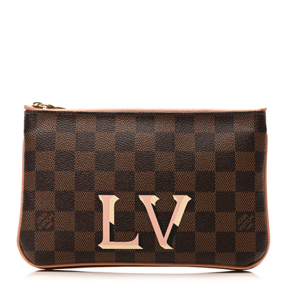 Louis Vuitton Damier Ebene Double Zip Pochette 1 of 9