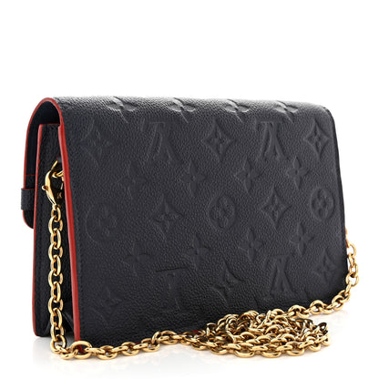 Louis Vuitton Empreinte Vavin Chain Wallet Marine Rouge 3 of 10