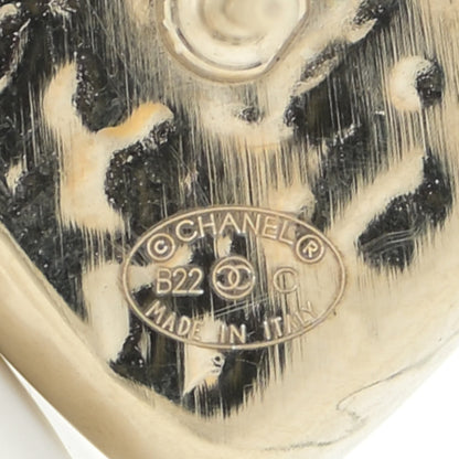 Chanel CC Heart Earrings Gold 7 of 10