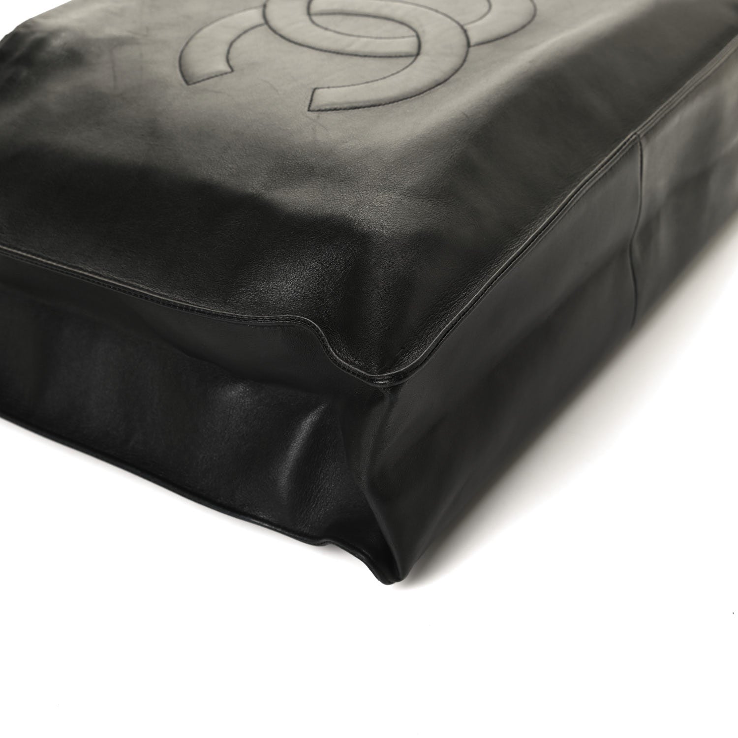 Chanel Lambskin CC Tote Black 12 of 14