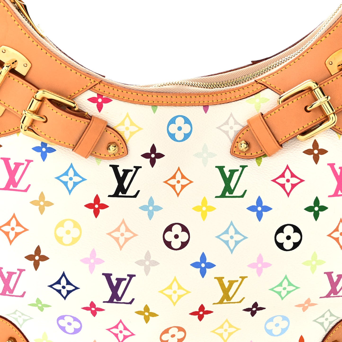 LOUIS VUITTON Monogram Multicolor Greta White