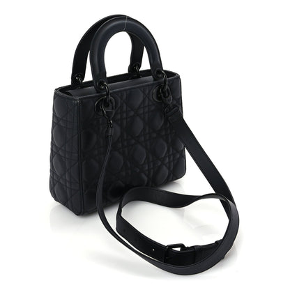 Christian Dior Ultra Matte Calfskin Cannage Small My ABCDior Lady Dior Black 2 of 8