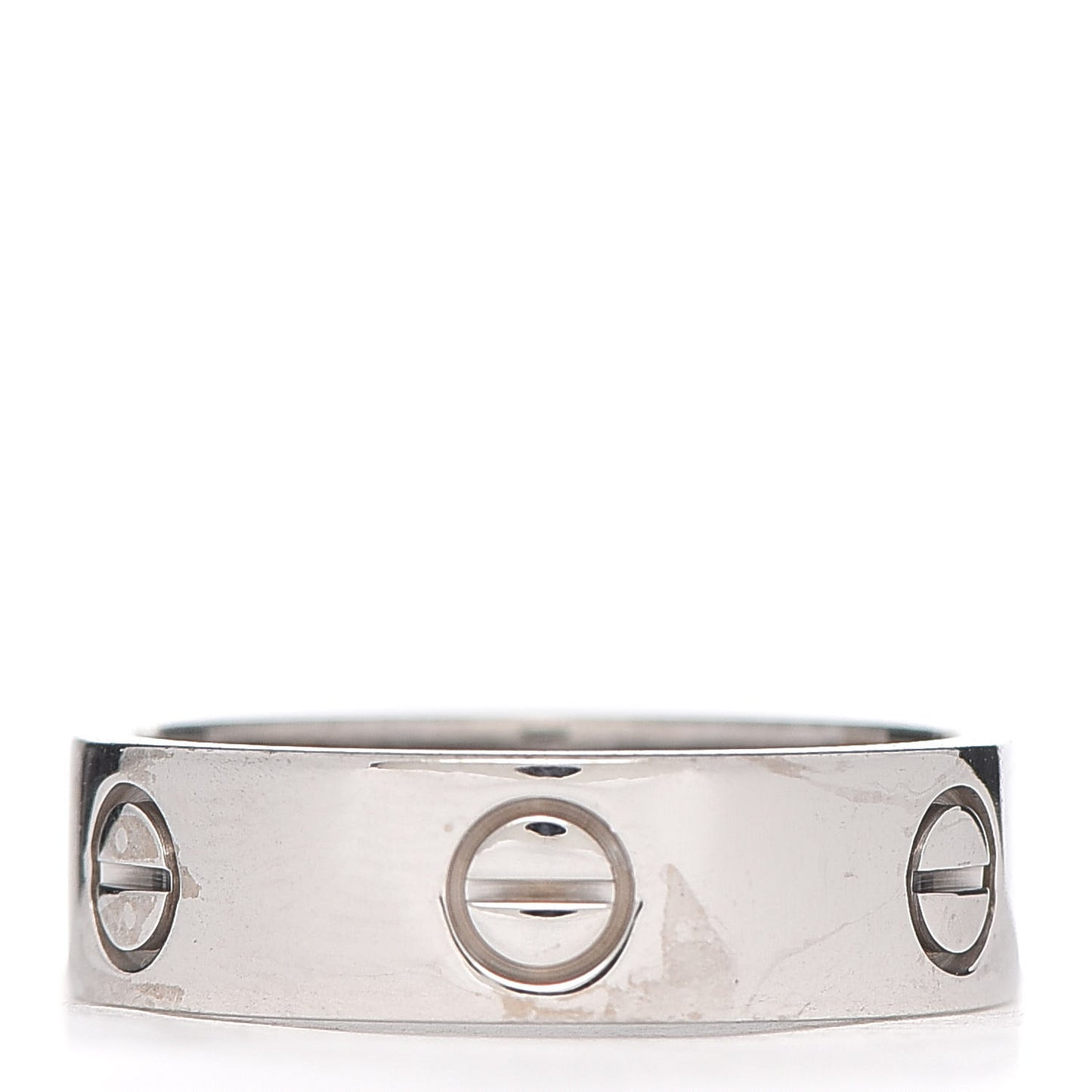 18K White Gold 5.5mm LOVE Ring 57 8