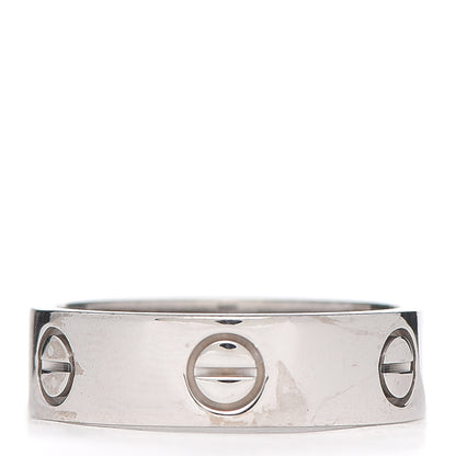 Cartier 18K White Gold 5.5mm LOVE Ring 57 8 3 of 5