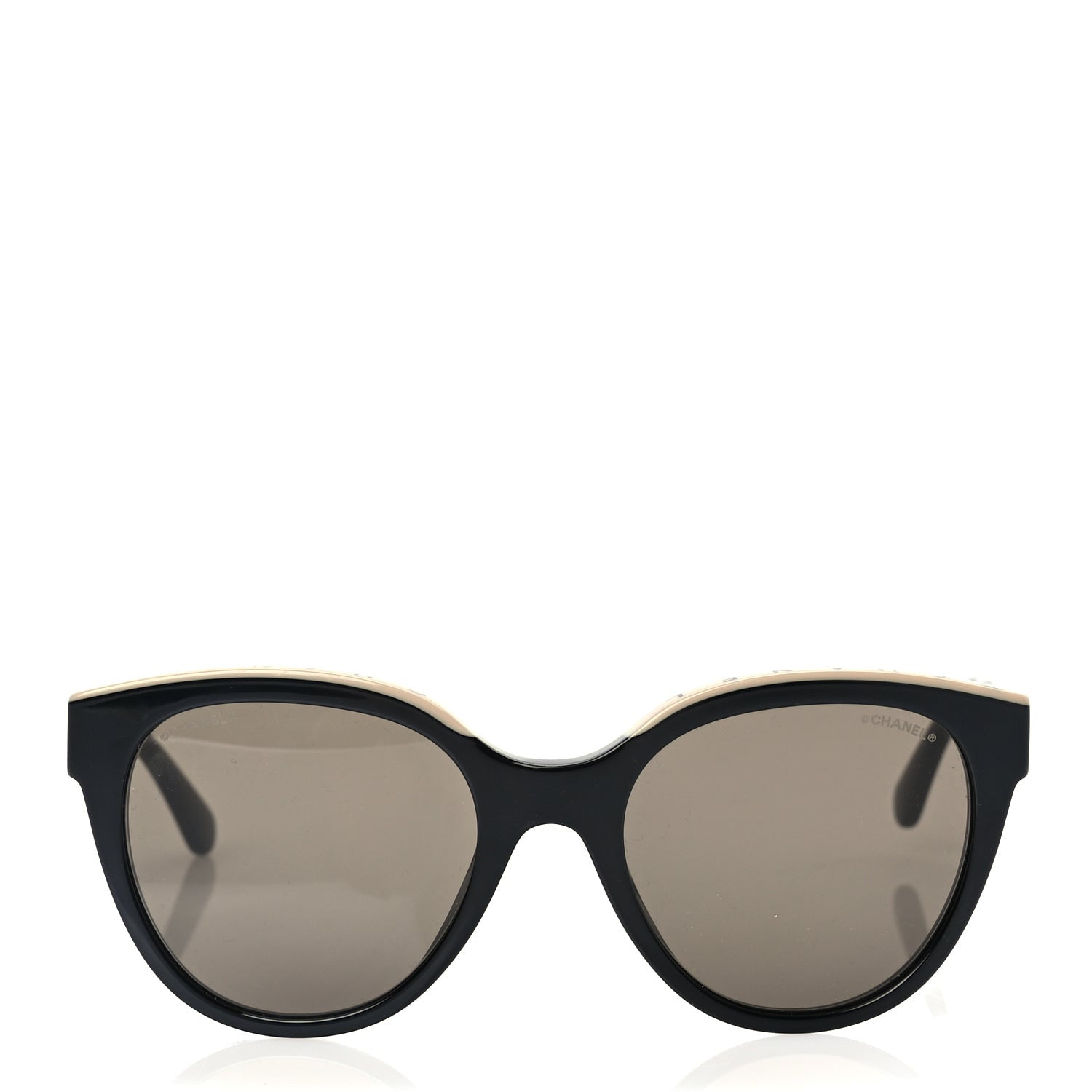Chanel Acetate CC Butterfly Sunglasses 5414 Black Beige 2 of 6