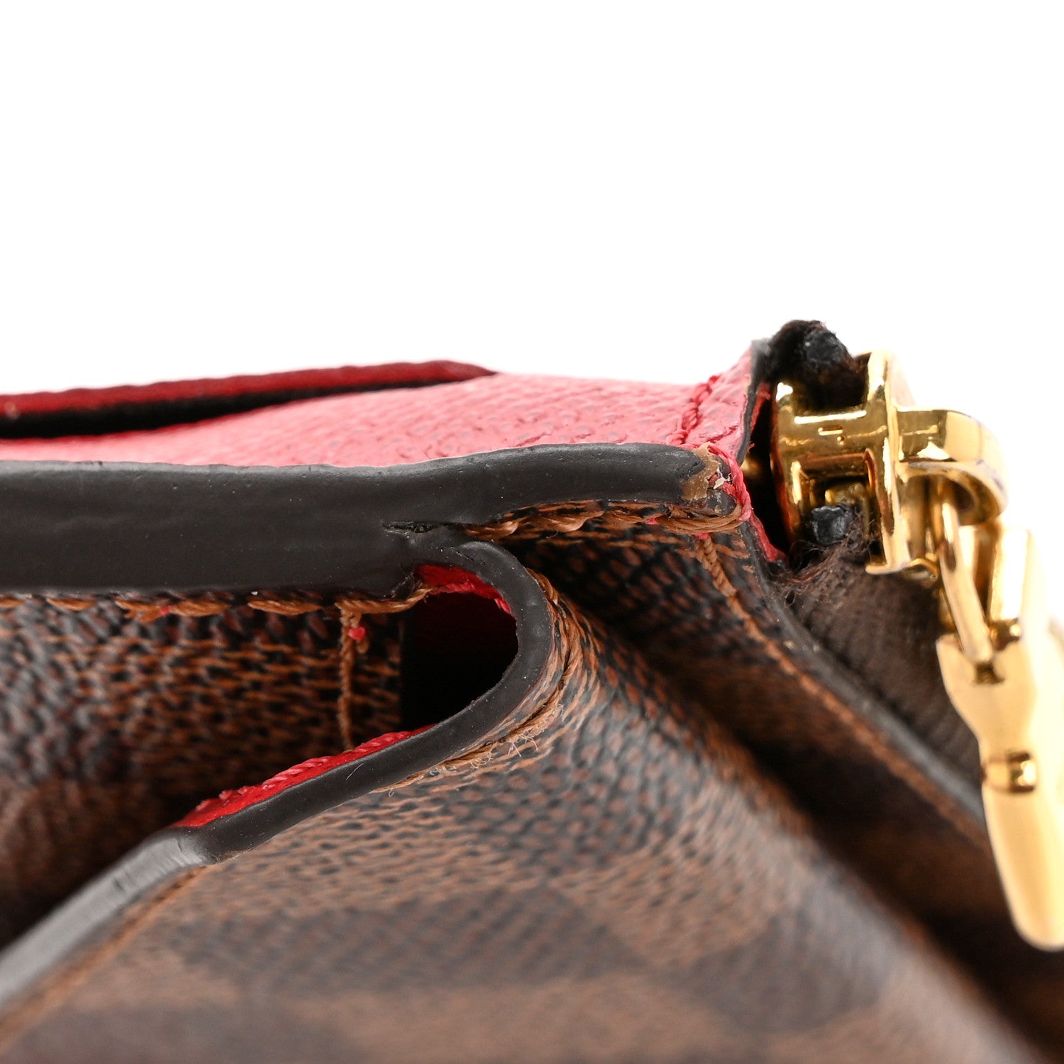 Louis Vuitton Damier Ebene Recto Verso Card Holder Red 8 of 8