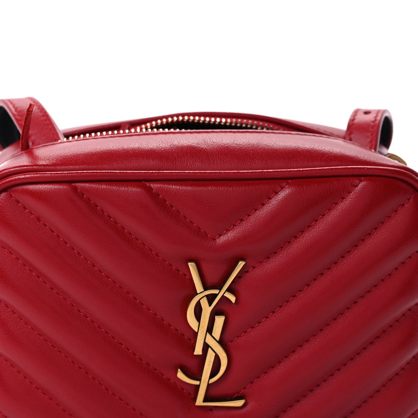 Calfskin Matelasse Monogram Lou Belt Bag Rouge Eros