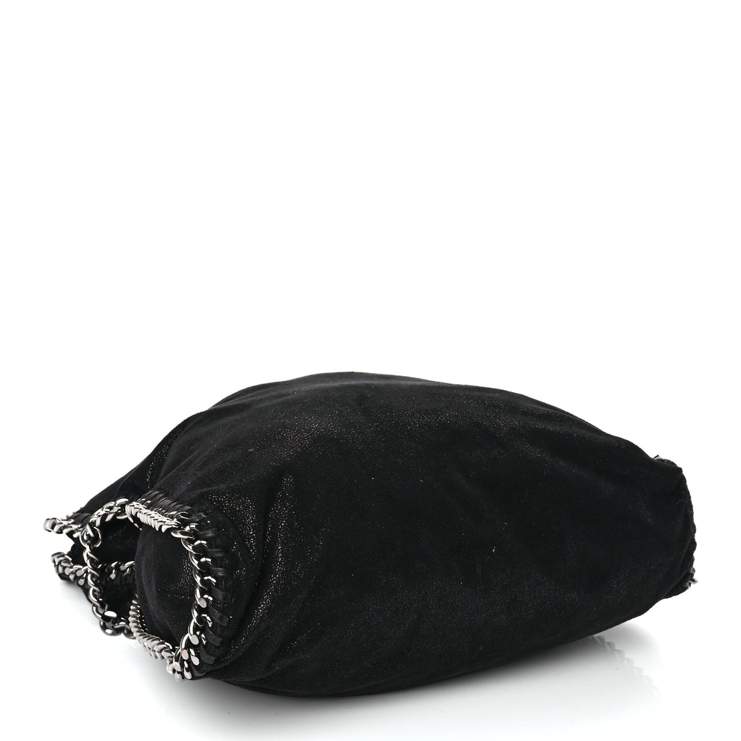Shaggy Deer Small Falabella Fold Over Tote Black
