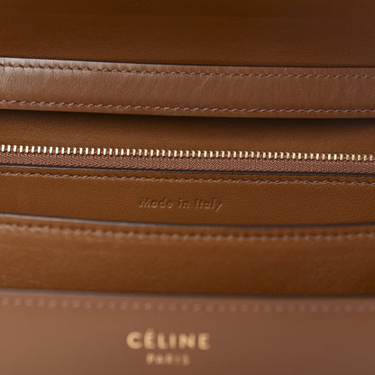 Celine Box Calfskin Medium Classic Box Flap Bag Camel 6 of 10