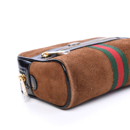 Gucci Suede Small Ophidia Belt Bag 85 34 Brown 6 of 9