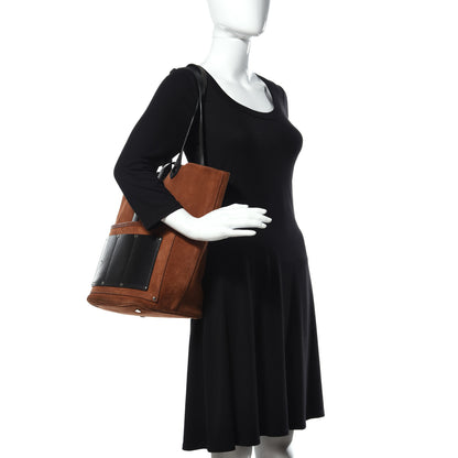 Alexander Wang Suede Calfskin Mason Tote Brown Black 2 of 12