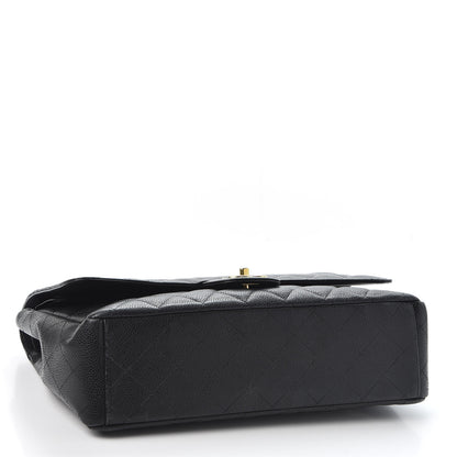 Chanel Caviar Quilted Maxi Double Flap Black 3 of 10