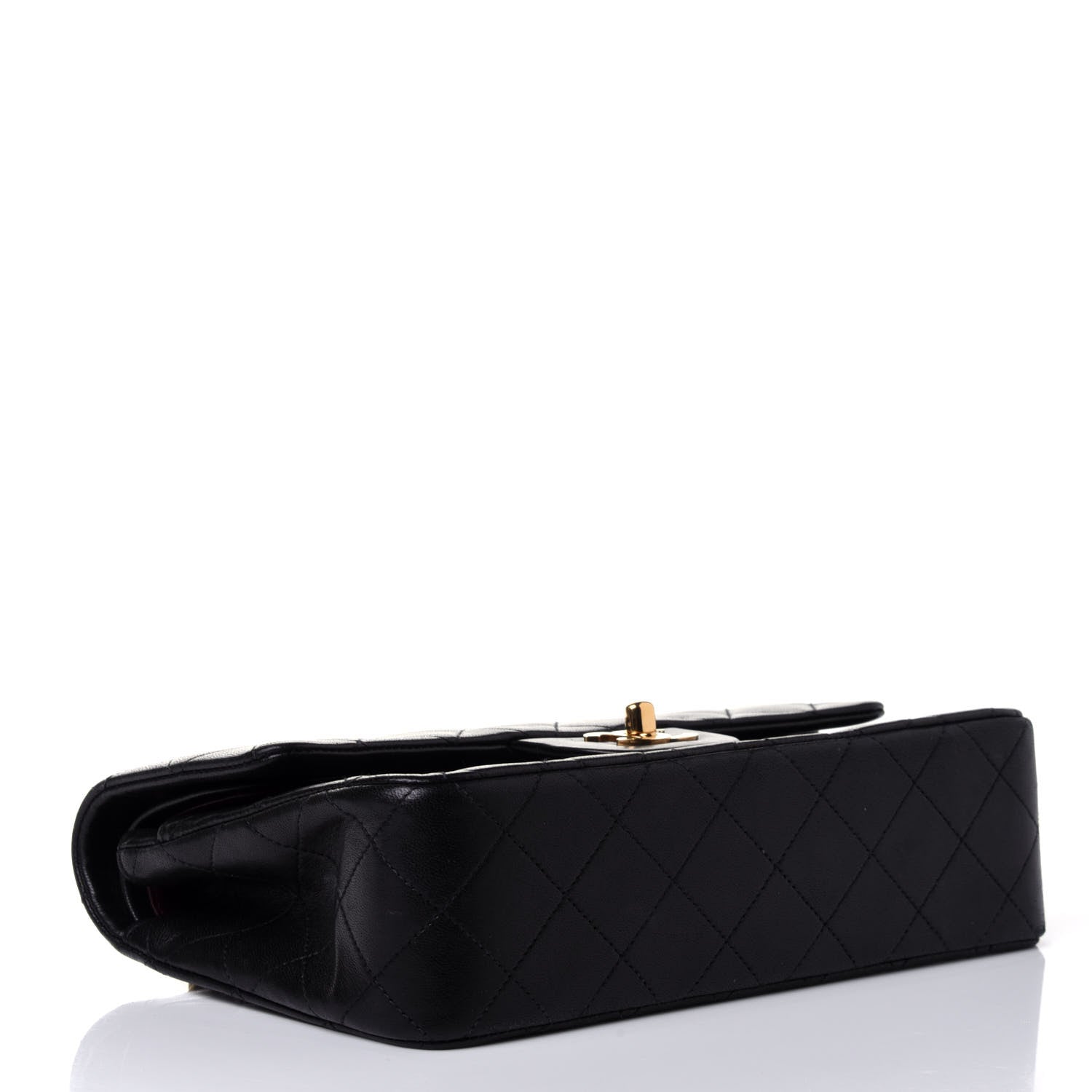 Chanel Lambskin Quilted Small Double Flap Black 4 of 5