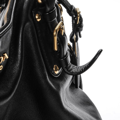 Prada Soft Calf Shoulder Bag Nero Black 9 of 9