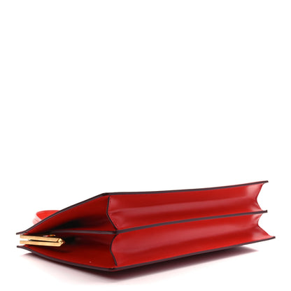 Celine Patina Box Calfskin Medium Clasp Bag Scarlet 4 of 8