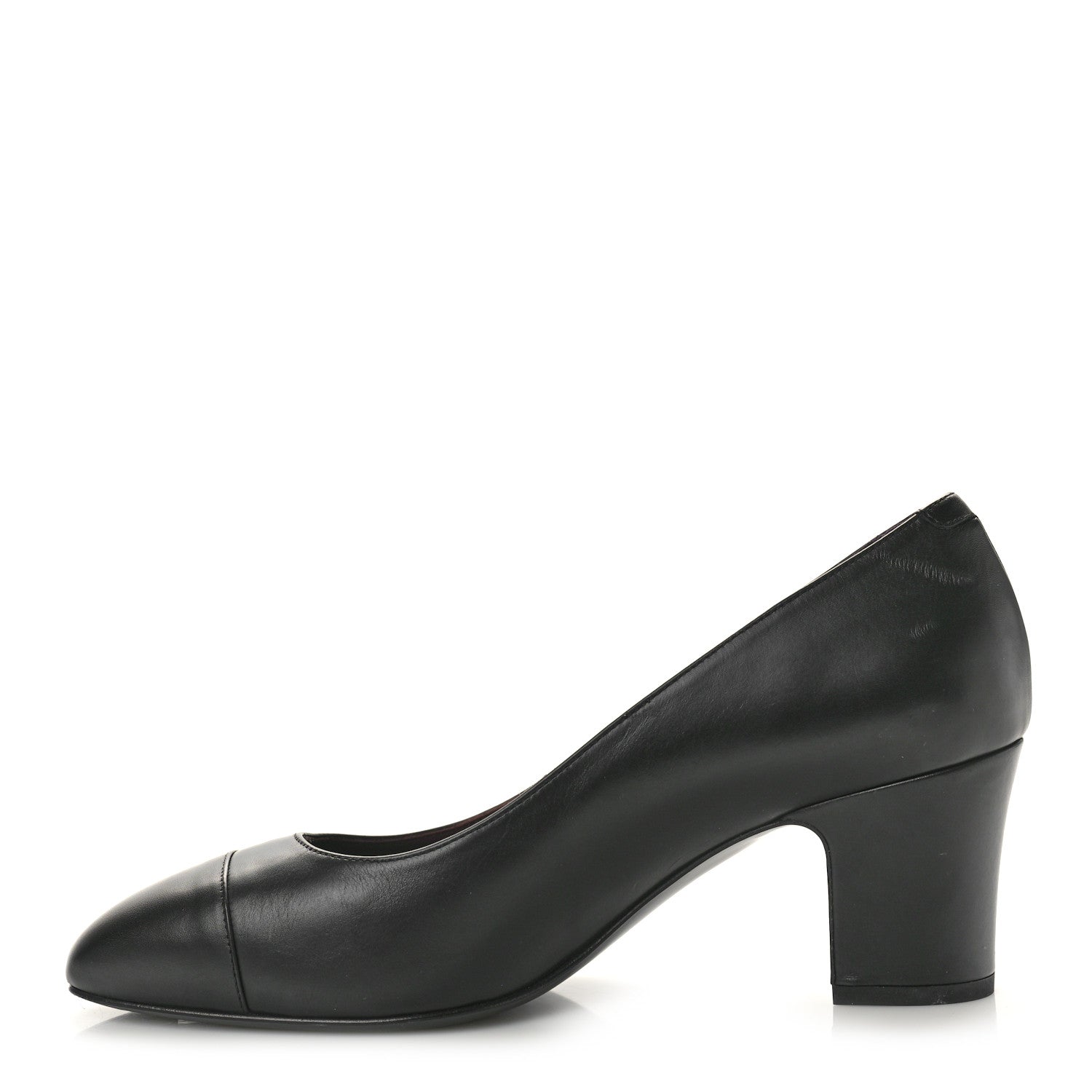 Chanel Lambskin Cap Toe CC Uniform Pumps 39 Black 1 of 10