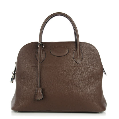 Hermes Taurillon Clemence Bolide 35 Chocolate 1 of 15