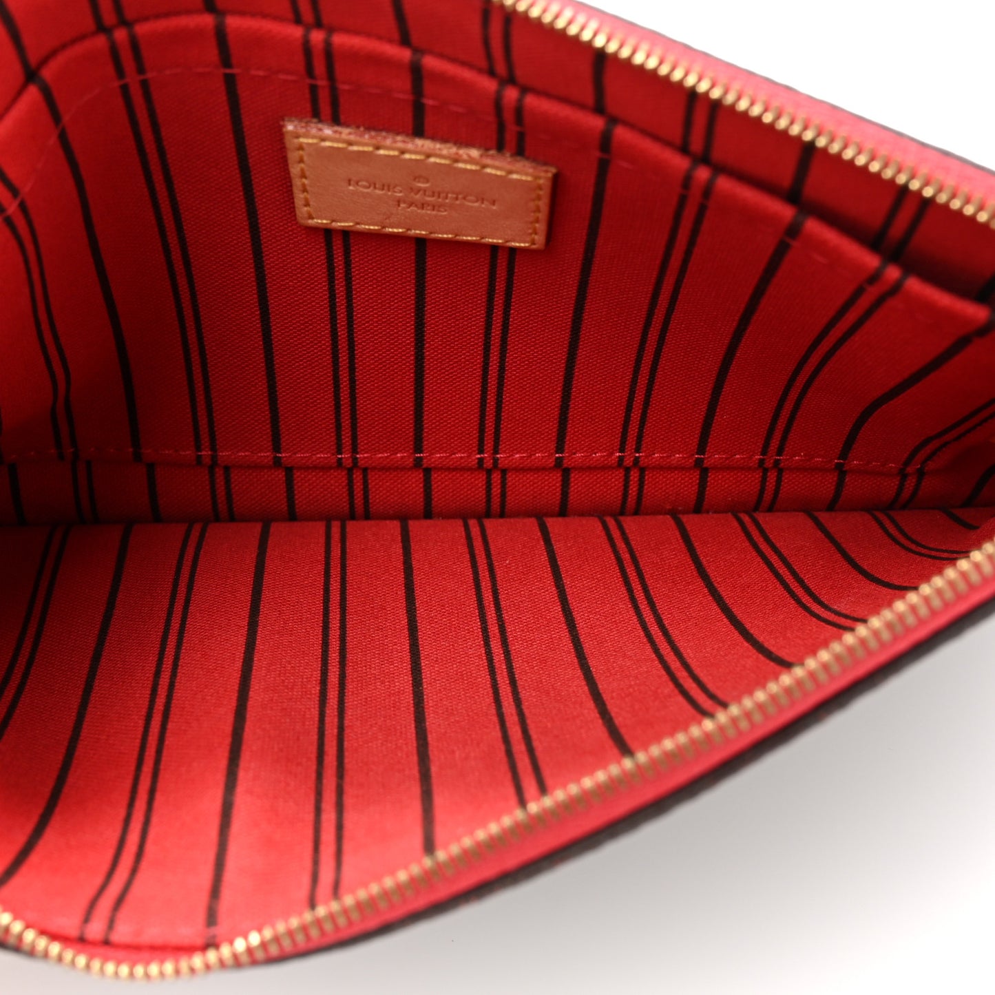 Monogram Neverfull MM GM Pochette Cherry