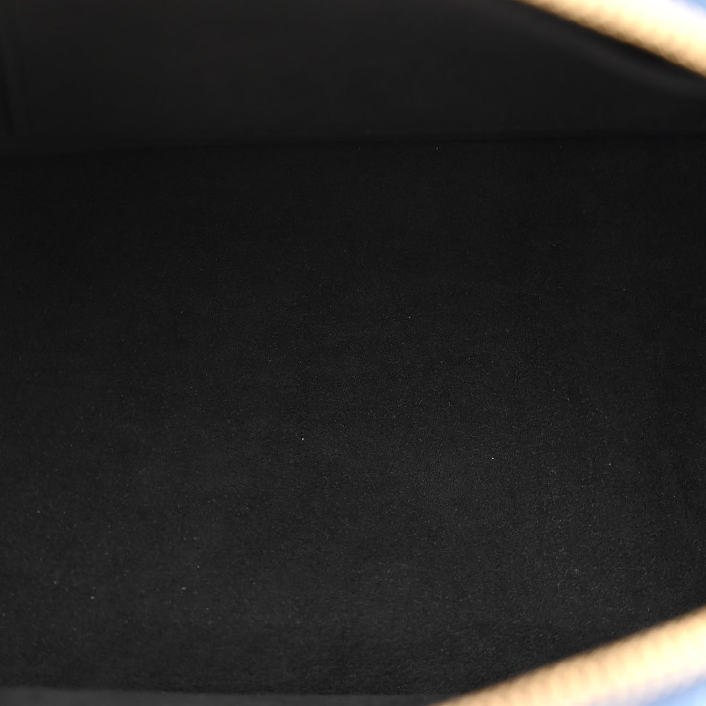 Denim Calfskin Reverse Monogram Malletage Alma BB Blue