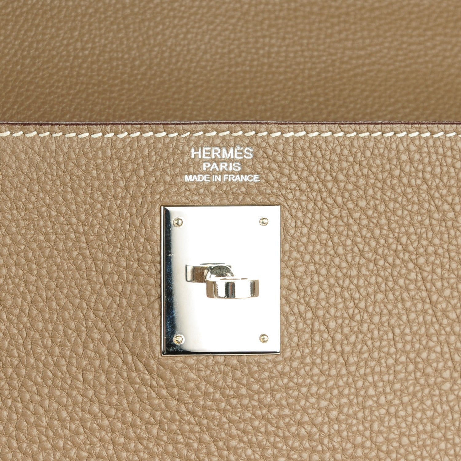 Hermes Togo Kelly Retourne 32 Etoupe 16 of 26