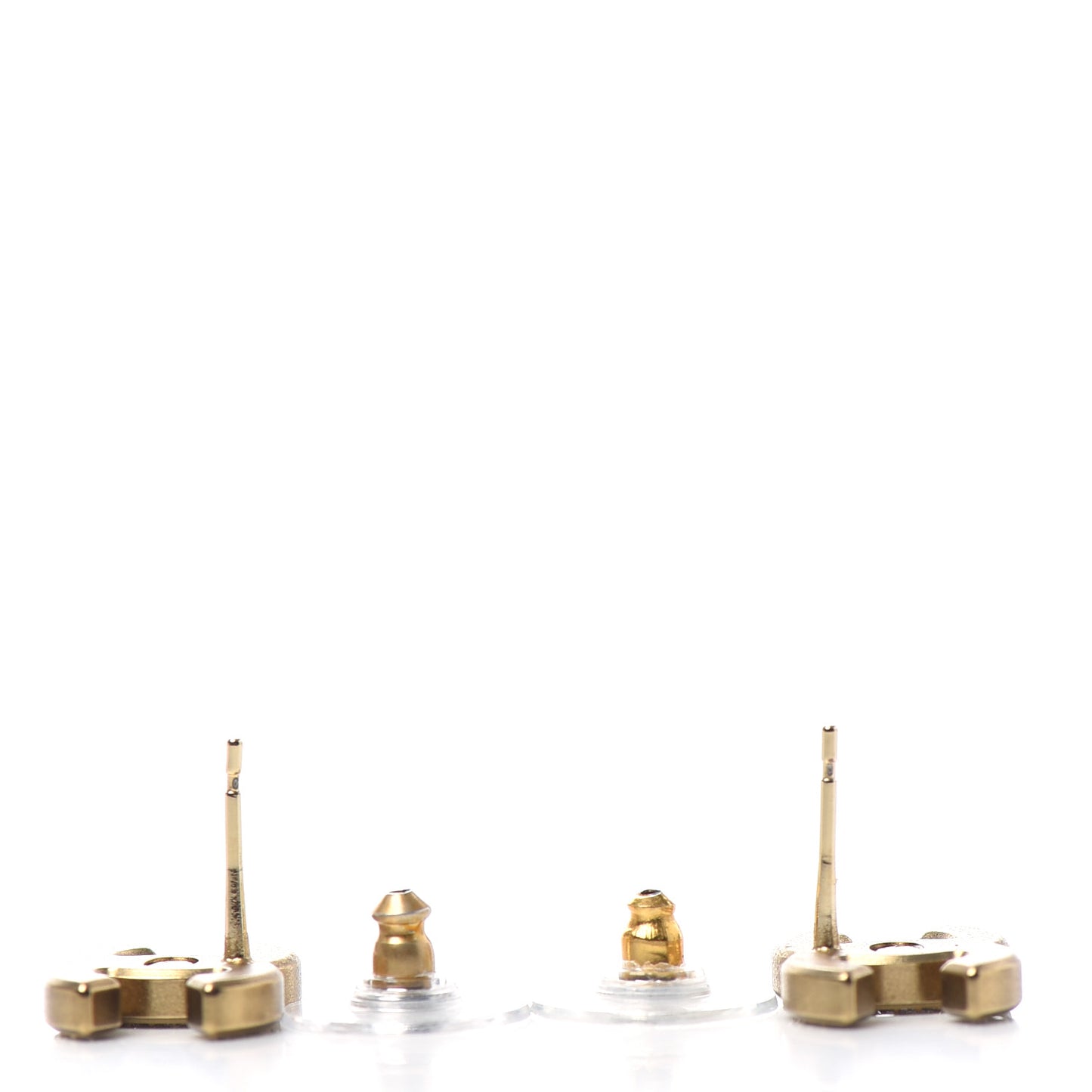 Crystal CC Earrings Gold