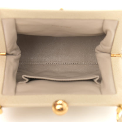 Chanel Caviar Quilted Frame Evening Bag Beige 7 of 14