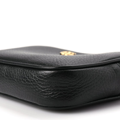 Gucci Dollar Calfskin Super Mini GG Marmont Chain Shoulder Bag Black 7 of 8