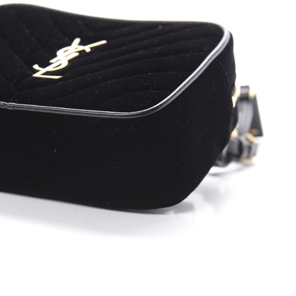 Saint Laurent Velour Matelasse Monogram Lou Belt Bag Black 10 of 10