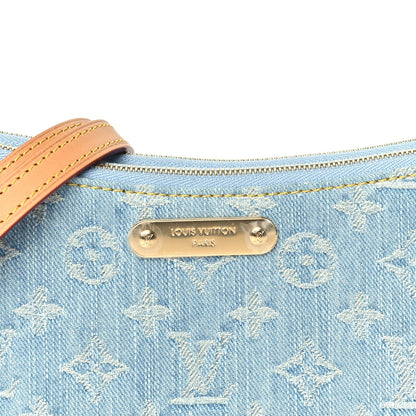 Louis Vuitton Monogram Denim Liv Pochette Sky Blue 6 of 8