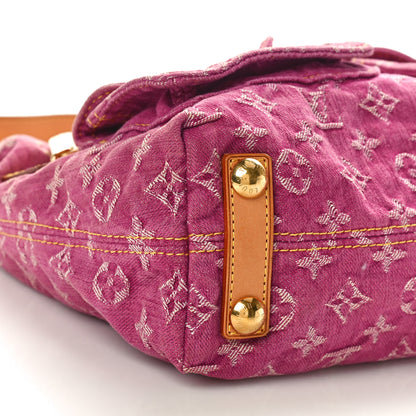 Louis Vuitton Denim Baggy PM Fuchsia 8 of 11