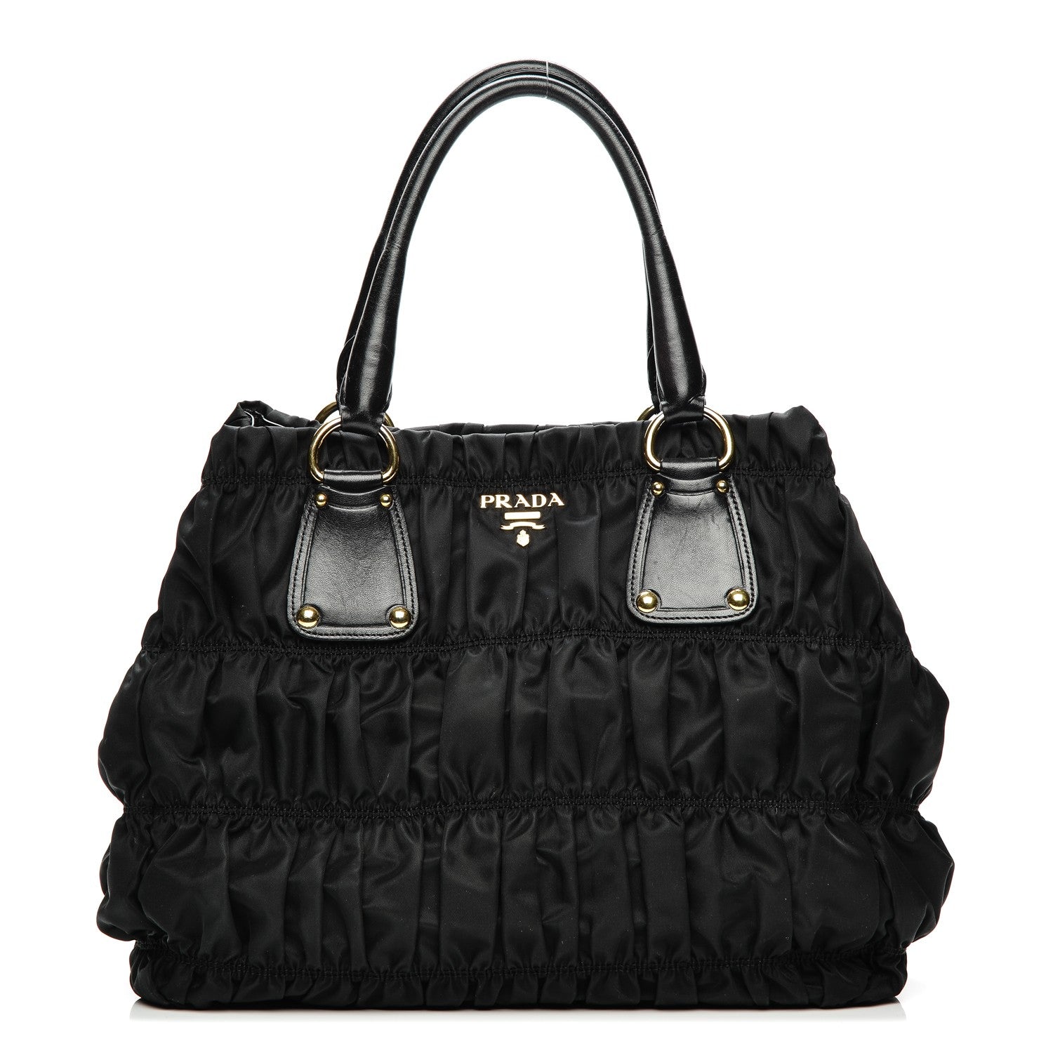 Prada Tessuto Nylon Gaufre Tote Nero Black 1 of 11