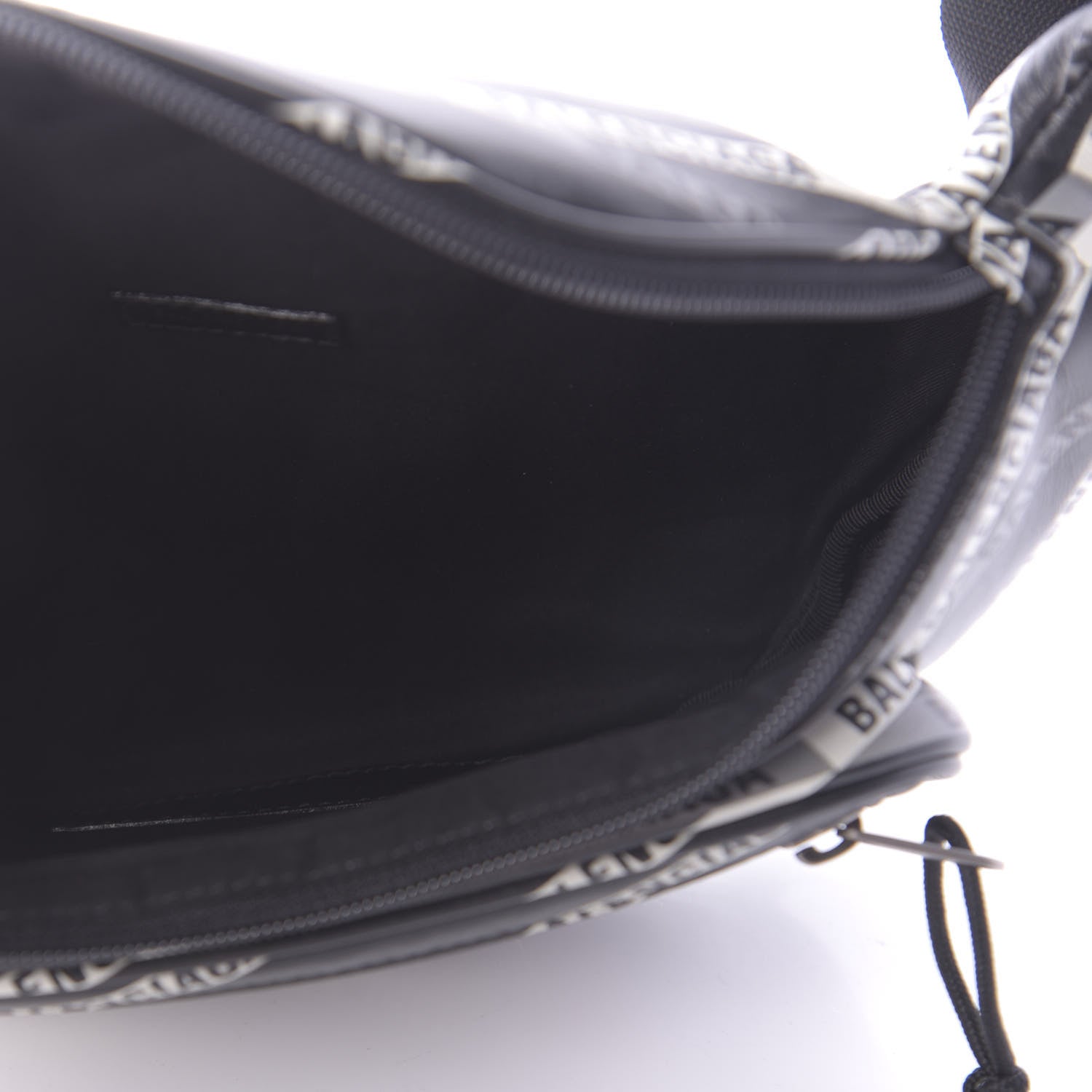 Balenciaga Smooth Calfskin Losange Monogram Explorer Belt Bag Black Grey 5 of 10