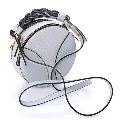 Chloe Grained Shiny Calfskin Mini Round Daria Bag Light Cloud 2 of 7