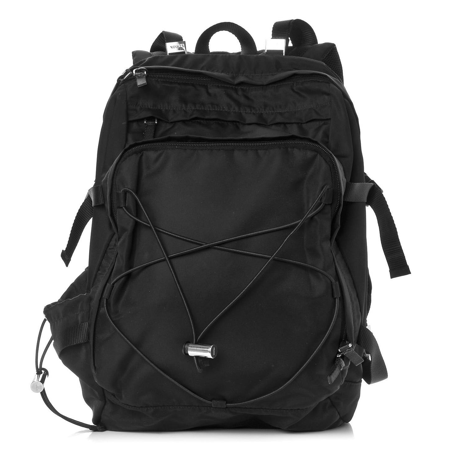 Nylon Montagna Compression Backpack Black