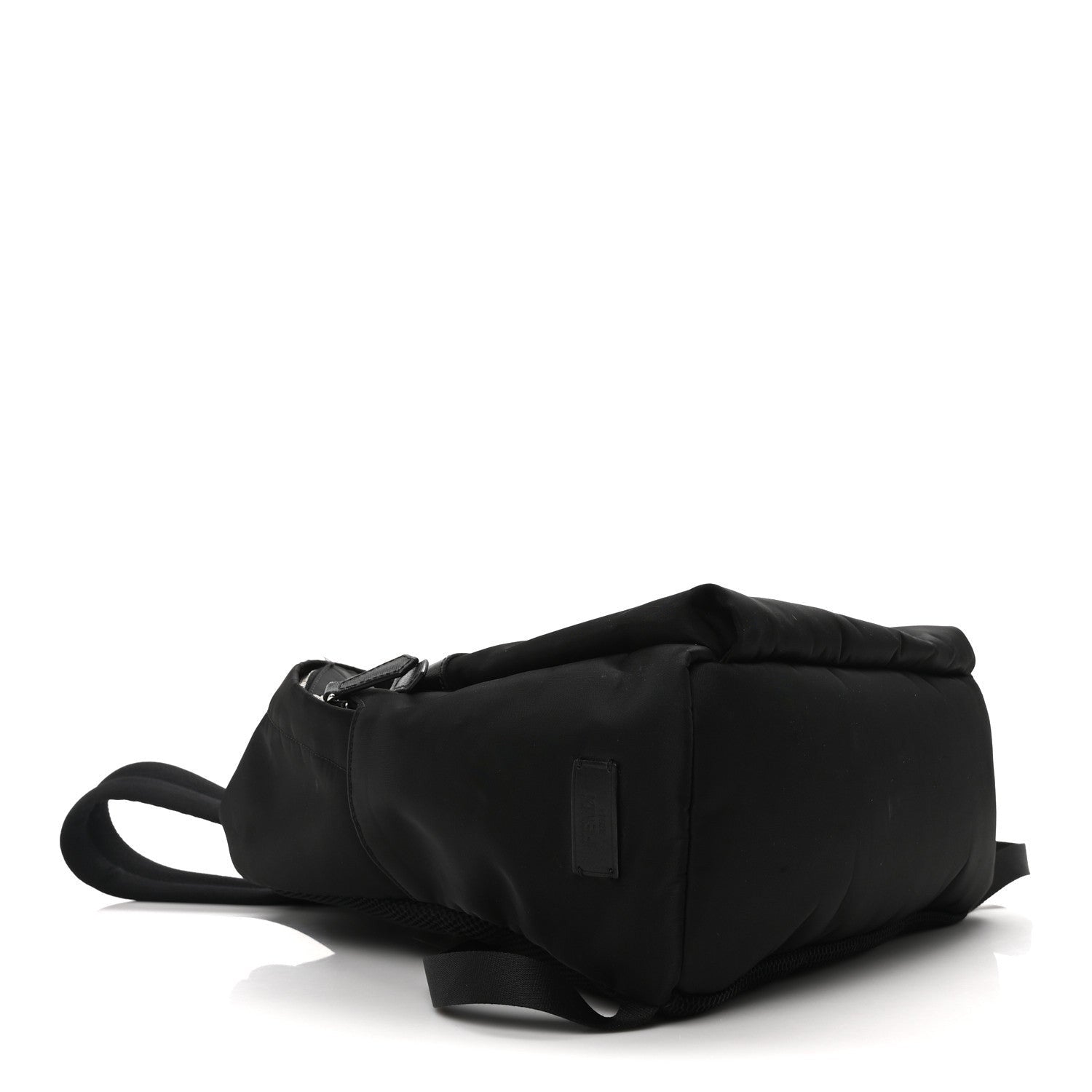 Fendi Nylon Vitello Elite Monster Eyes Rounded Backpack Black Yellow 4 of 7