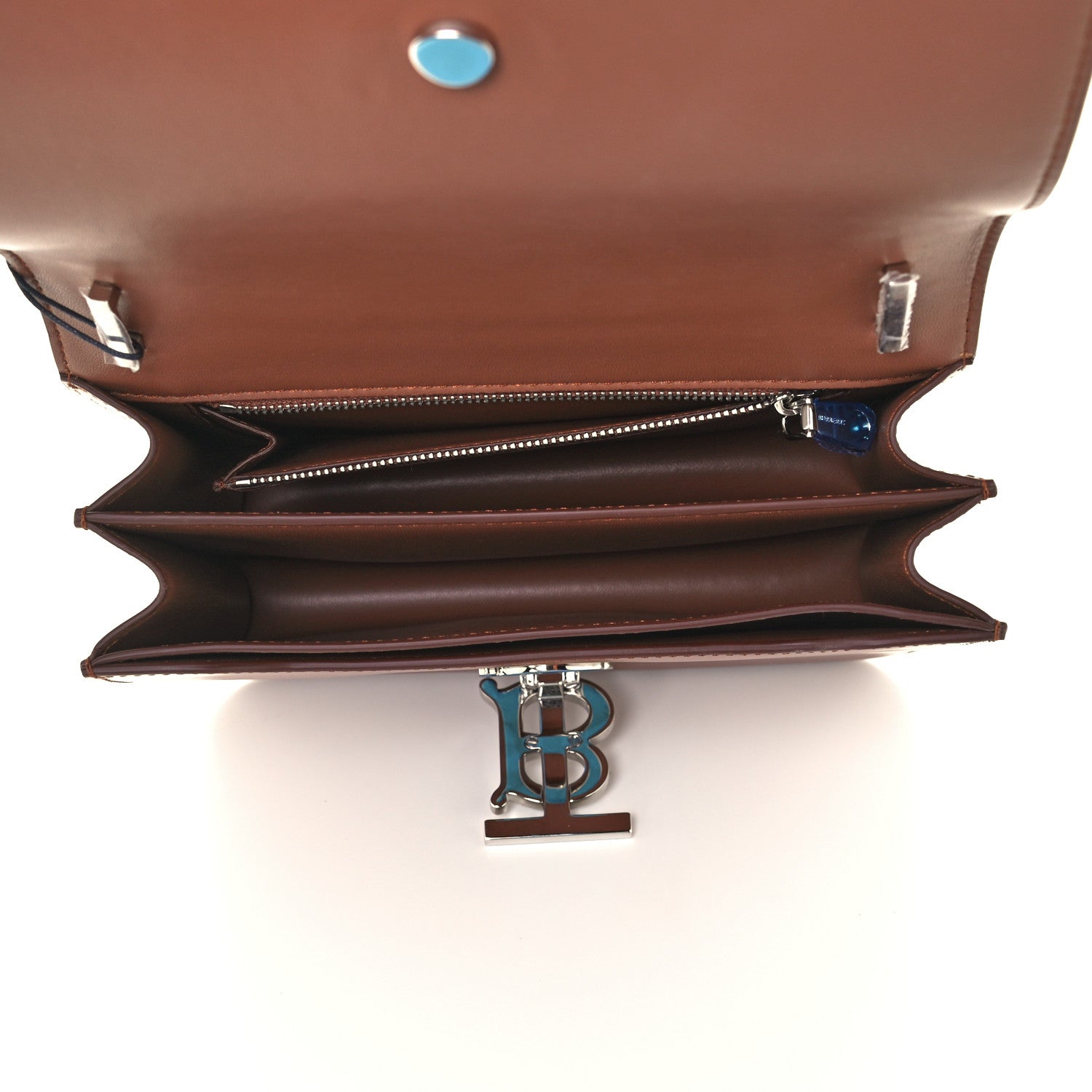 Burberry Calfskin Small TB Bag Malt Brown 4 of 8