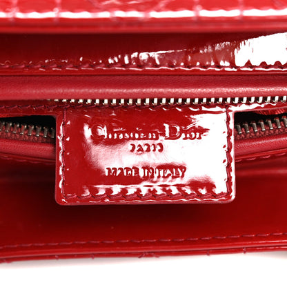 Christian Dior Patent Cannage Medium Lady Dior Red 6 of 7