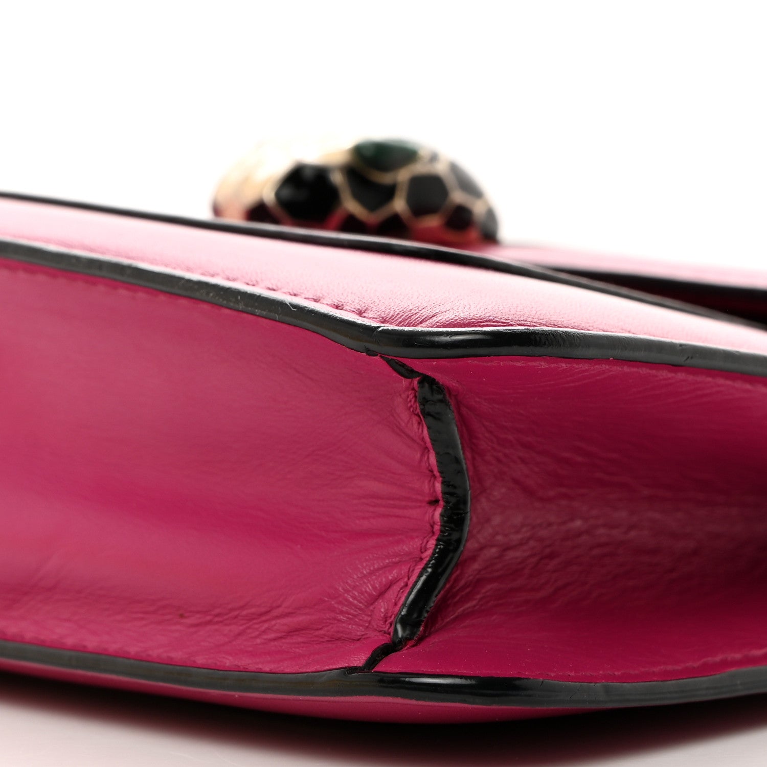 Bulgari Calfskin Small Serpenti Forever Snake Strap Crossbody Bag Pink 11 of 12