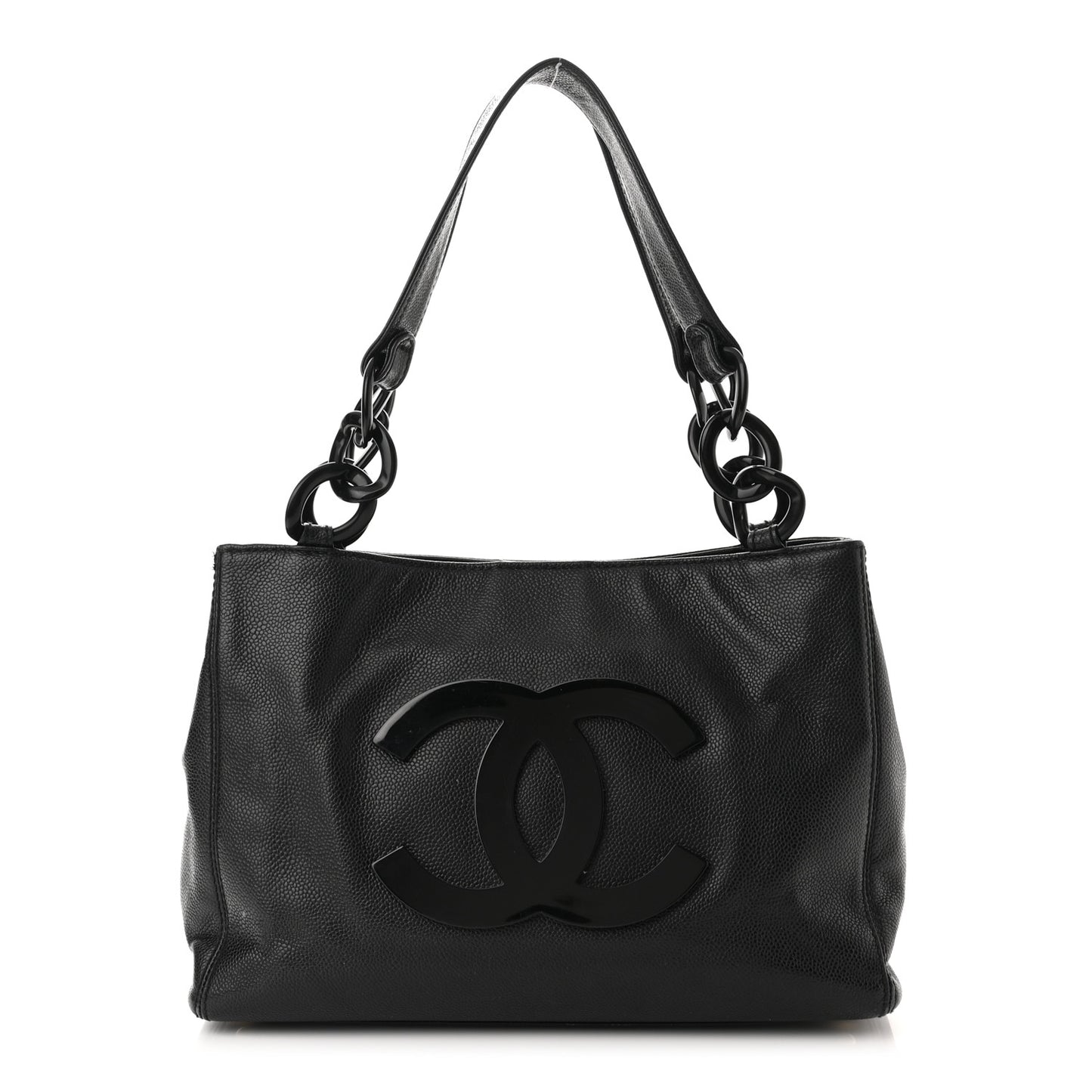Caviar Bekko Chain Tote Black