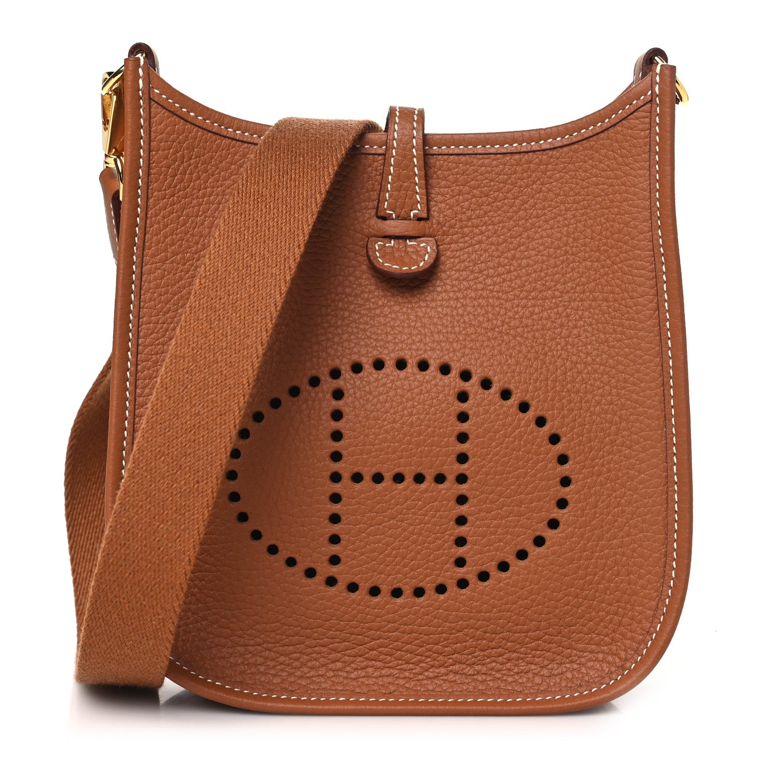 Hermes Taurillon Clemence Evelyne TPM Gold 1 of 10