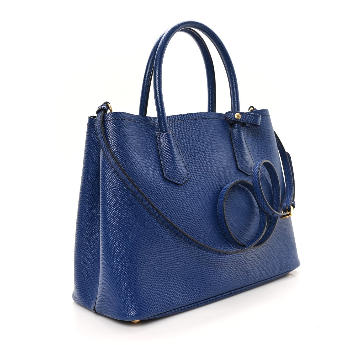 Saffiano Cuir Small Double Bag Inchiostro