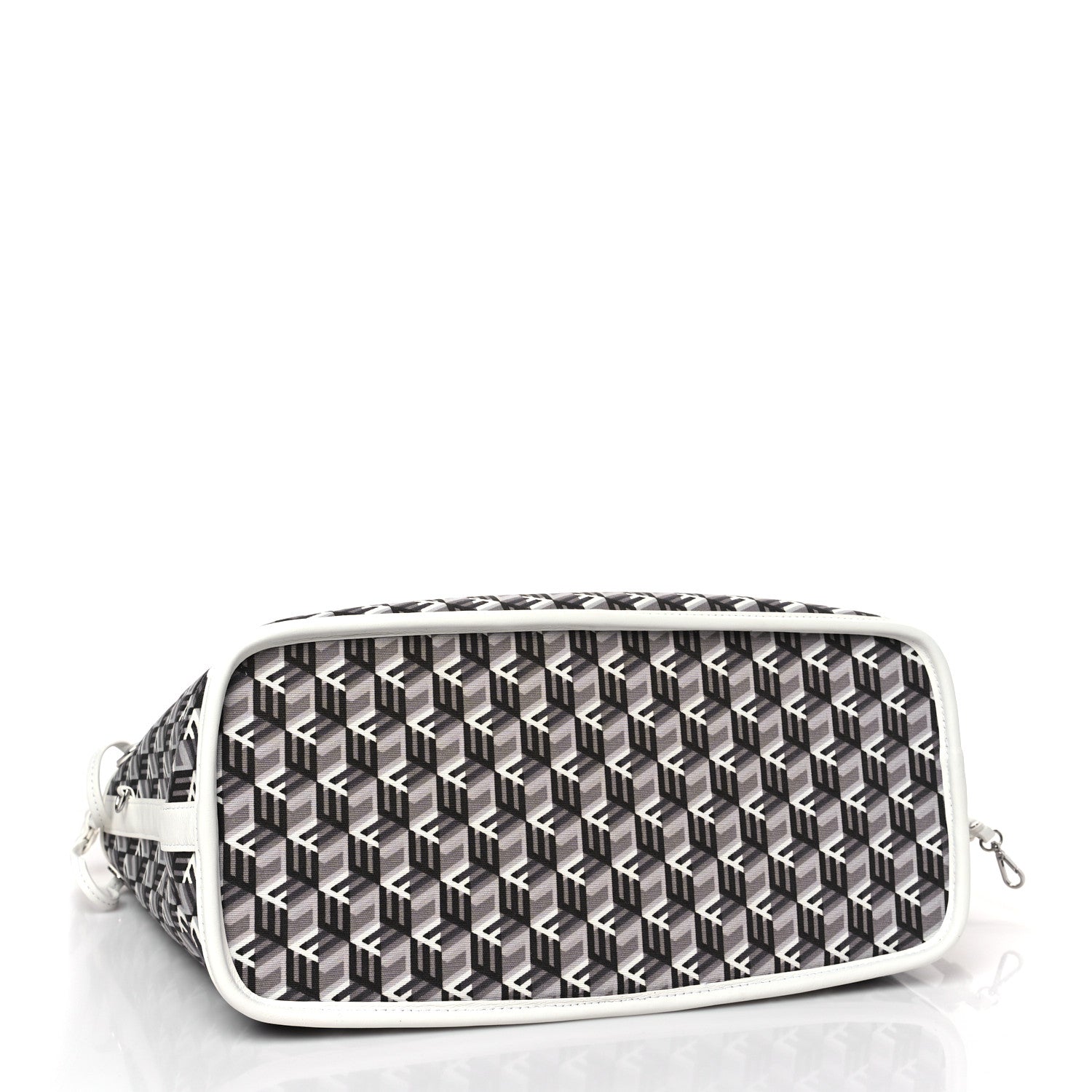 MCM Visetos Medium Liz Reversible Shopper Tote White 10 of 13